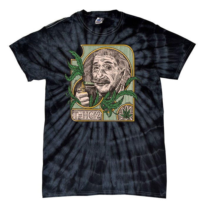 Einstein Smoking Weed Tie-Dye T-Shirt