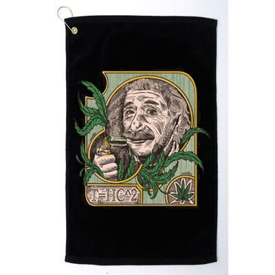 Einstein Smoking Weed Platinum Collection Golf Towel