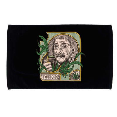 Einstein Smoking Weed Microfiber Hand Towel