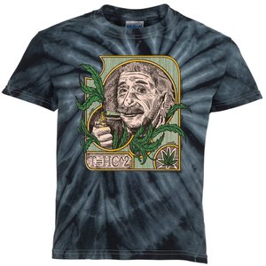 Einstein Smoking Weed Kids Tie-Dye T-Shirt