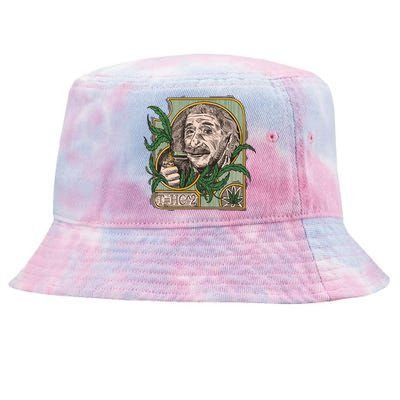 Einstein Smoking Weed Tie-Dyed Bucket Hat