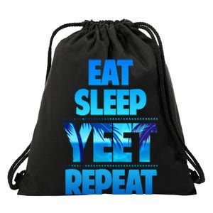 Eat Sleep Yeet Repeat Drawstring Bag