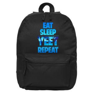 Eat Sleep Yeet Repeat 16 in Basic Backpack