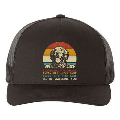 Every Snack You Make Golden Retriever Dog Breed Retro Yupoong Adult 5-Panel Trucker Hat