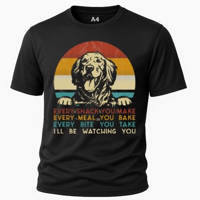 Every Snack You Make Golden Retriever Dog Breed Retro Cooling Performance Crew T-Shirt