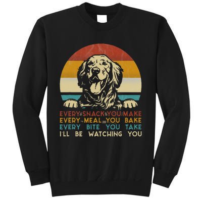 Every Snack You Make Golden Retriever Dog Breed Retro Sweatshirt