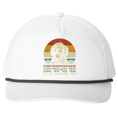 Every Snack You Make Golden Retriever Dog Breed Retro Snapback Five-Panel Rope Hat