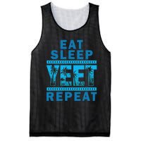 Eat Sleep Yeet Repeat Vintage Yeet Apparel Saying Mesh Reversible Basketball Jersey Tank