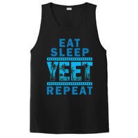 Eat Sleep Yeet Repeat Vintage Yeet Apparel Saying PosiCharge Competitor Tank