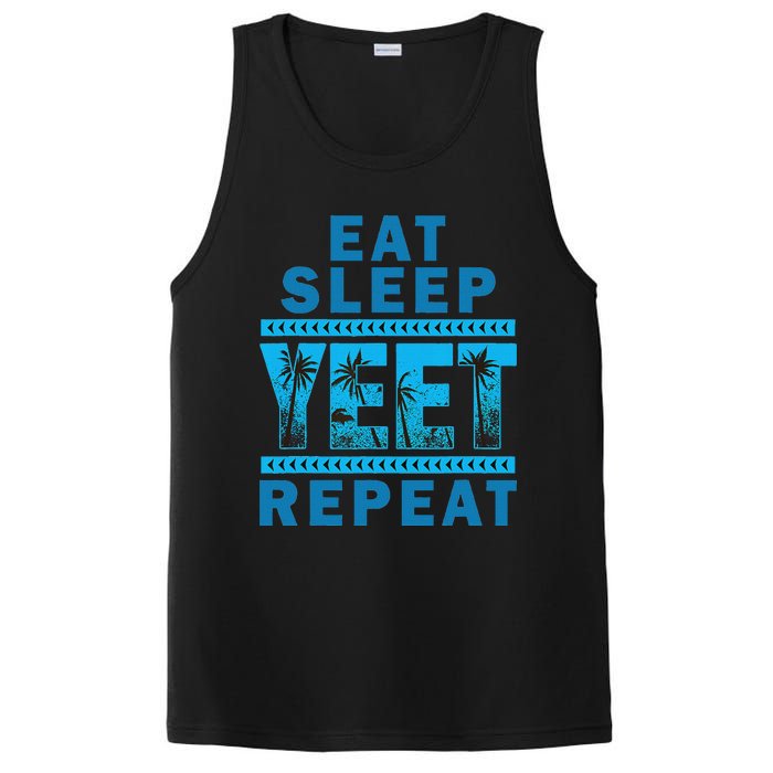 Eat Sleep Yeet Repeat Vintage Yeet Apparel Saying PosiCharge Competitor Tank