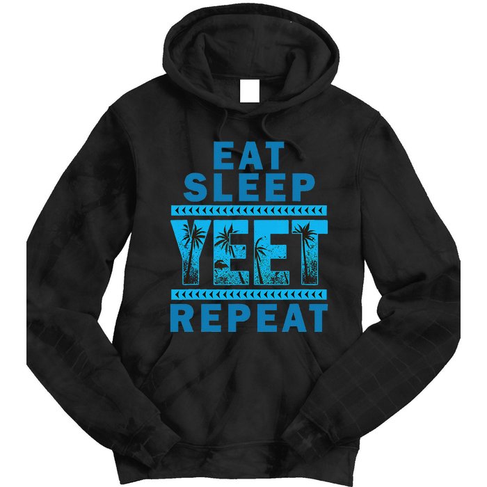 Eat Sleep Yeet Repeat Vintage Yeet Apparel Saying Tie Dye Hoodie