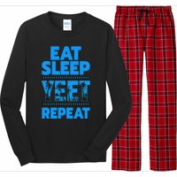 Eat Sleep Yeet Repeat Vintage Yeet Long Sleeve Pajama Set