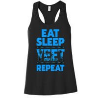 Eat Sleep Yeet Repeat Vintage Yeet Women's Racerback Tank