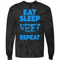 Eat Sleep Yeet Repeat Vintage Yeet Tie-Dye Long Sleeve Shirt