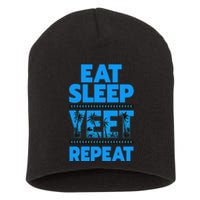 Eat Sleep Yeet Repeat Vintage Yeet Short Acrylic Beanie