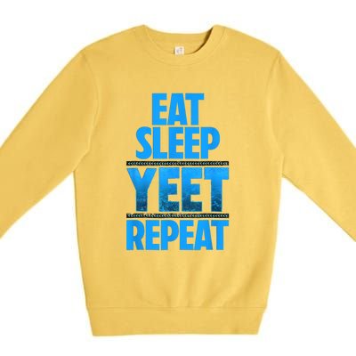 Eat Sleep Yeet Repeat Premium Crewneck Sweatshirt