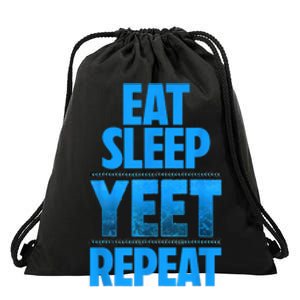 Eat Sleep Yeet Repeat Drawstring Bag