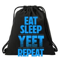 Eat Sleep Yeet Repeat Drawstring Bag