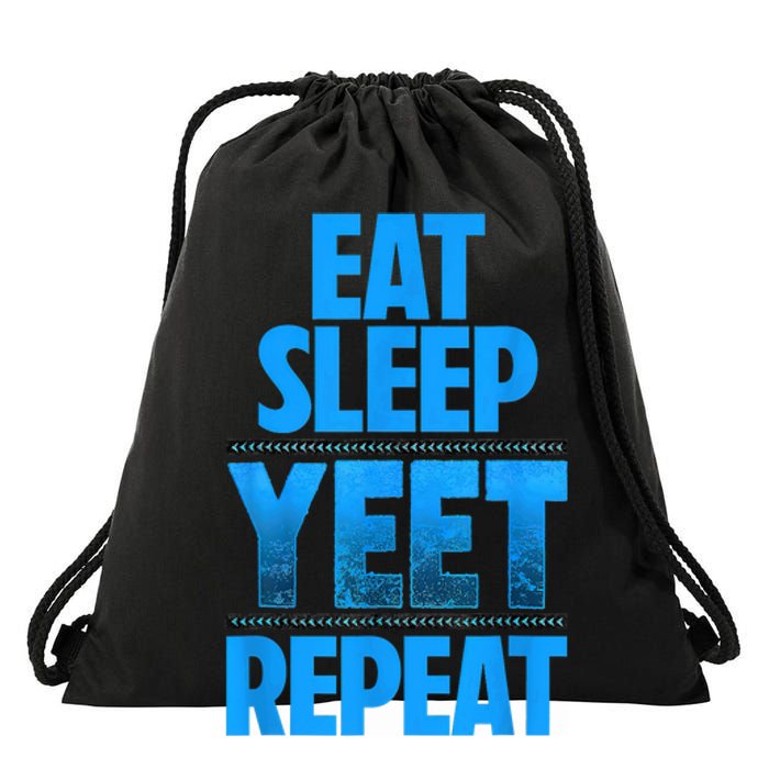 Eat Sleep Yeet Repeat Drawstring Bag