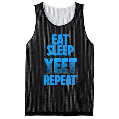 Eat Sleep Yeet Repeat Mesh Reversible Basketball Jersey Tank