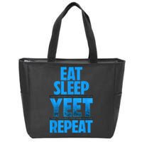 Eat Sleep Yeet Repeat Zip Tote Bag