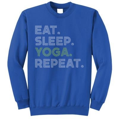 Eat Sleep Yoga Repeat Funny Saying Great Gift Sweatshirt