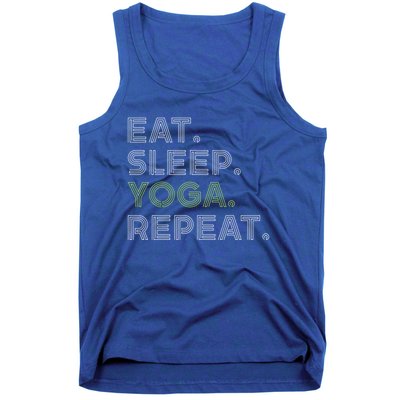 Eat Sleep Yoga Repeat Funny Saying Great Gift Tank Top