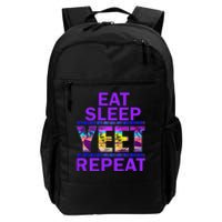 Eat Sleep Yeet Repeat Vintage Yeet Apparel Daily Commute Backpack