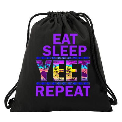 Eat Sleep Yeet Repeat Vintage Yeet Apparel Drawstring Bag