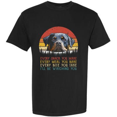 Every Snack You Make Dog Rottie Mom Cute Rottweiler Garment-Dyed Heavyweight T-Shirt