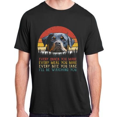 Every Snack You Make Dog Rottie Mom Cute Rottweiler Adult ChromaSoft Performance T-Shirt