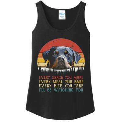 Every Snack You Make Dog Rottie Mom Cute Rottweiler Ladies Essential Tank