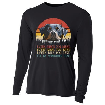 Every Snack You Make Dog Rottie Mom Cute Rottweiler Cooling Performance Long Sleeve Crew