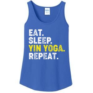 Eat Sleep Yin Yoga Repeat! Funny Yin Yoga Phrase Gift Ladies Essential Tank