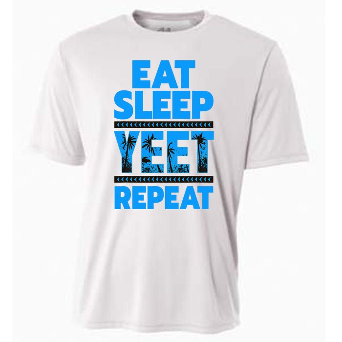 Eat Sleep Yeet Repeat Vintage Yeet Apparel Saying Cooling Performance Crew T-Shirt