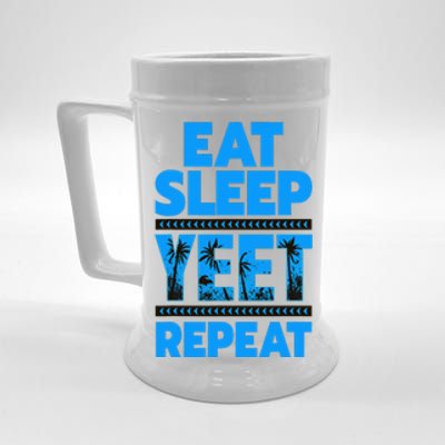 Eat Sleep Yeet Repeat Vintage Yeet Apparel Saying Beer Stein