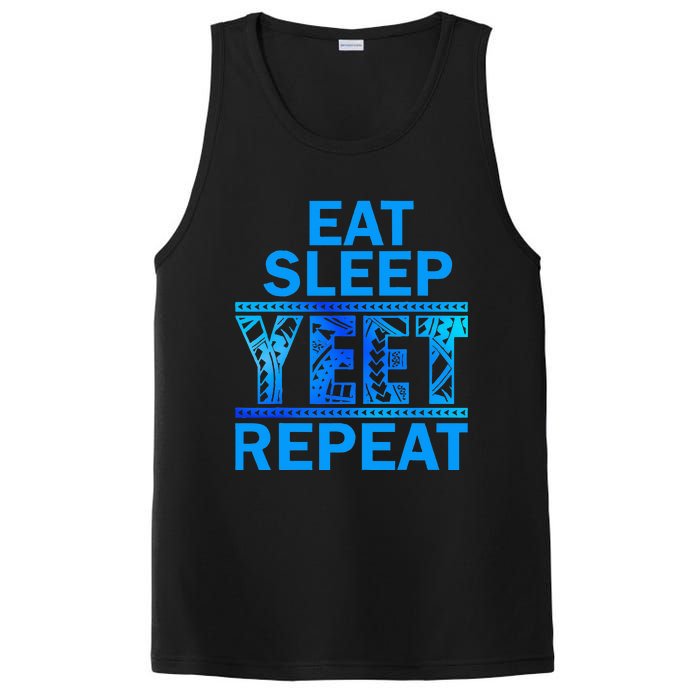 Eat Sleep Yeet Repeat Vintage Yeet Apparel Saying PosiCharge Competitor Tank