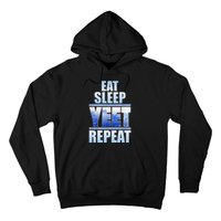 Eat Sleep Yeet Repeat Vintage Hoodie