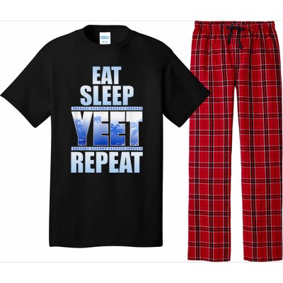 Eat Sleep Yeet Repeat Vintage Pajama Set