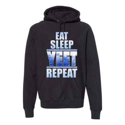 Eat Sleep Yeet Repeat Vintage Premium Hoodie