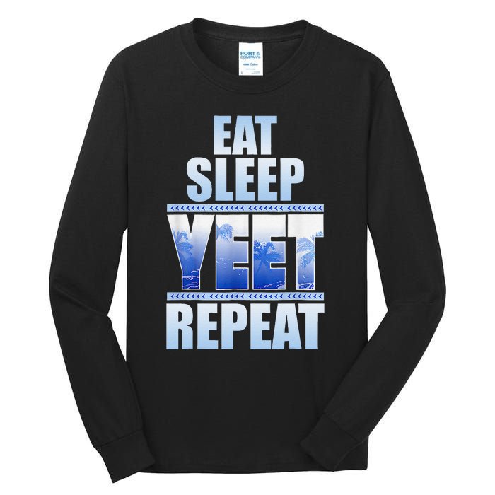 Eat Sleep Yeet Repeat Vintage Tall Long Sleeve T-Shirt