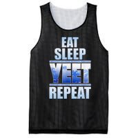 Eat Sleep Yeet Repeat Vintage Mesh Reversible Basketball Jersey Tank