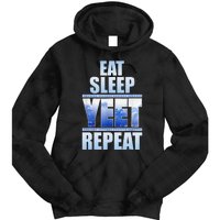 Eat Sleep Yeet Repeat Vintage Tie Dye Hoodie