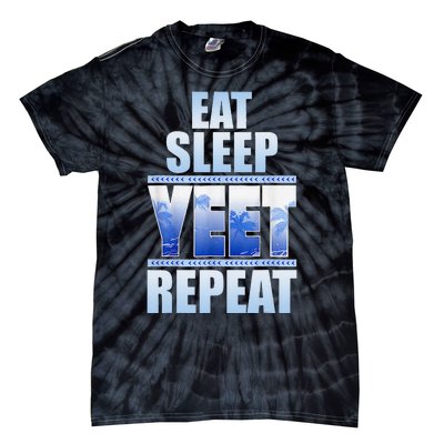 Eat Sleep Yeet Repeat Vintage Tie-Dye T-Shirt