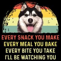 Every Snack You Make Husky Dog Mom Dog Dad Retro Premium 16 in Basic Backpack