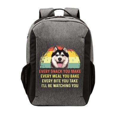 Every Snack You Make Husky Dog Mom Dog Dad Retro Premium Vector Backpack