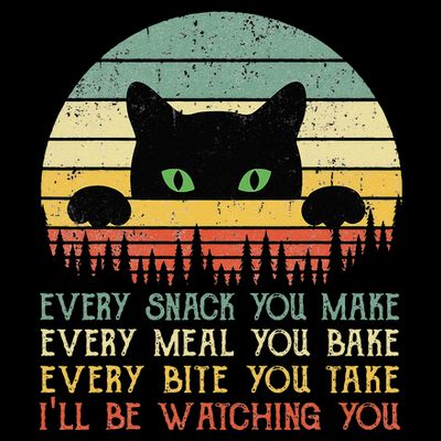 Every Snack You Make Cat Funny Cat Mom Cat Mama Cat Dad T-Shirt