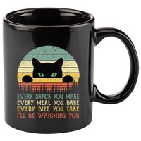 Every Snack You Make Cat Funny Cat Mom Cat Mama Cat Dad 11oz C Handle Ceramic Mug