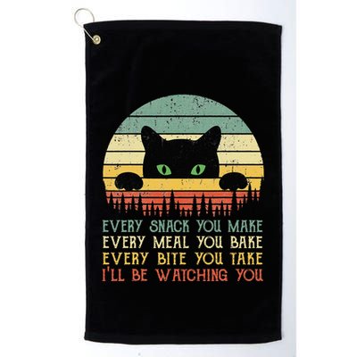 Every Snack You Make Cat Funny Cat Mom Cat Mama Cat Dad Golf Towel