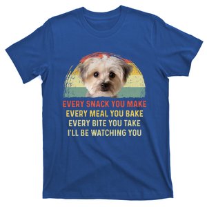 Every Snack You Make Morkie Dog Mom Dog Dad Retro Gift T-Shirt